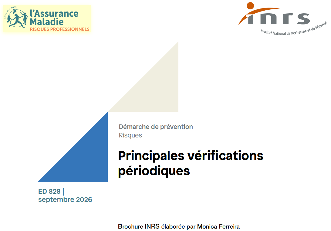 Inrs nouveau document sur les principales verifications periodiques septembre 2026